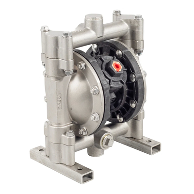 Ketahanan Pompa Diafragma Baja Rinsing 468lpm Aliran Rate Low Maintenance 5m Suction Lift