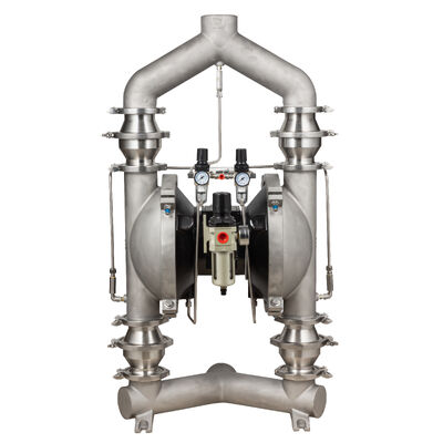 Pompa Bubuk Pneumatik Desain Baru dengan Diafragma PTFE dan Laju Alir 150gpm untuk Aplikasi Industri