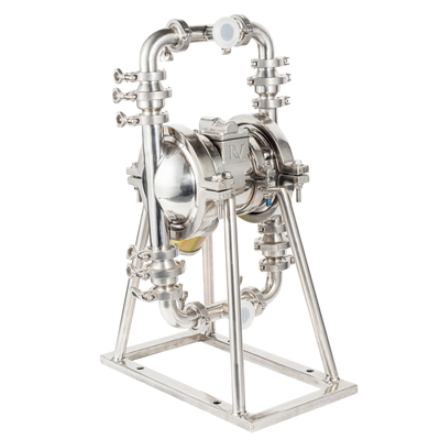 Air Driven Stainless Steel Double Diaphragm Pump 1 inci Dengan Daya Tahan Tinggi