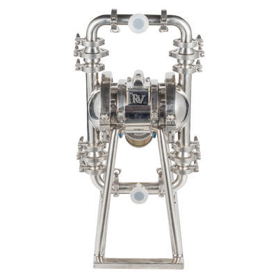 Air Driven Stainless Steel Double Diaphragm Pump 1 inci dengan daya tahan tinggi-makanan kelas pompa