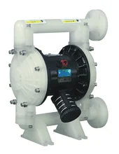 1/2 Air Inlet Air-Powered Diaphragm Pump untuk Cleanroom Lingkungan di 120PSI Tekanan Udara