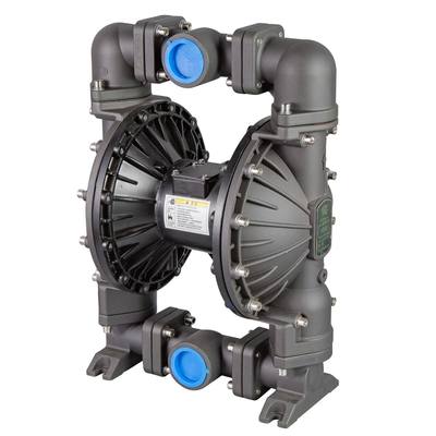Baja tahan karat 304 Bahan Air Limbah Pompa Diafragma Ganda untuk Bentuk Pipa Flange ANSI dalam Aplikasi Industri