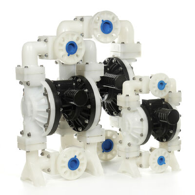 Pompa Pneumatic Dual Diaphragm dengan 120psi Max Pressure 40gpm Aliran dan PTFE Diaphragm