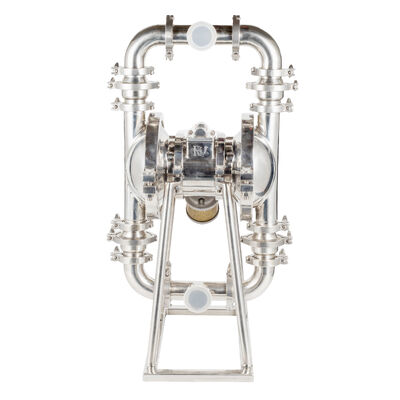 Pompa Diafragma Ganda Sanitasi Stainless Steel SS304 Food Grade dengan Laju Alir 350L/M untuk Transfer Cairan yang Efisien