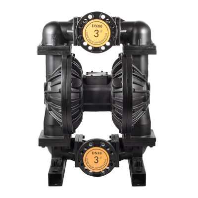 Pompa AODD Outlet 3 Inch dengan Konstruksi Besi Listrik dan Tingkat Aliran 270 GPM untuk Aplikasi Industri