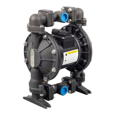 Pompa diafragma udara dengan tekanan maksimum 120psi, aliran maksimum 90gpm dan diafragma PTFE untuk partikel padat cair