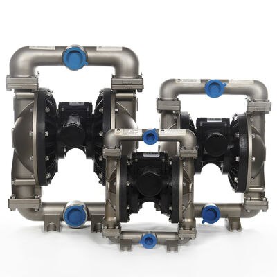 2 inci tahan asam 120psi Pompa Diafragma Pneumatik untuk Pengolahan Bahan Kimia dan Air Limbah