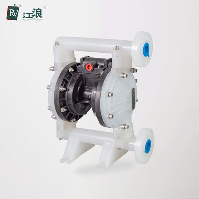 1 inci Polypropylene Tekanan Rendah Plastik Pneumatic Diaphragm Pump untuk Transfer Asam