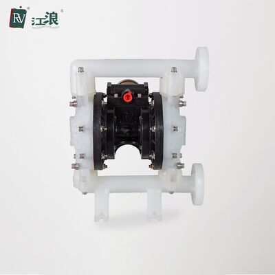 1 inci Polypropylene Tekanan Rendah Plastik Pneumatic Diaphragm Pump untuk Transfer Asam
