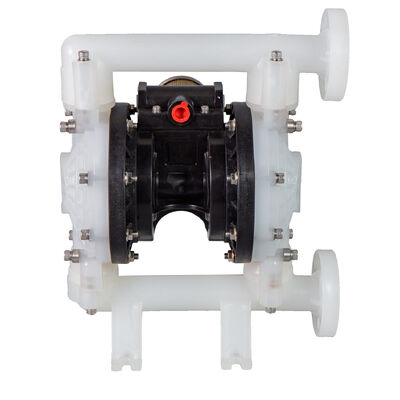 1 inci Polypropylene Tekanan Rendah Plastik Pneumatic Diaphragm Pump untuk Transfer Asam