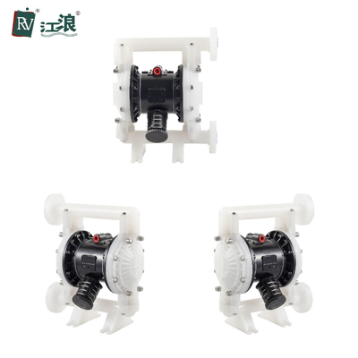 1 "Pompa Diafragma Udara Untuk Pemutih Dengan Nitrile Elastomer PTFE Ball Valve 151lpm
