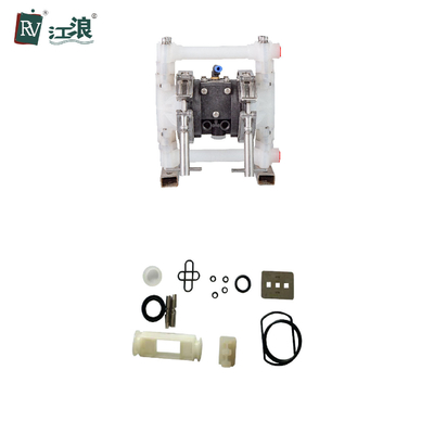 Pompa Diafragma Polypropylene Plastik 3/8 Inch Untuk Cairan Viskositas Tinggi