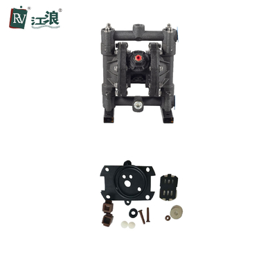 Aluminium Alloy Air Double Diaphragm Pump Untuk Slurry Paint 1/2 "Pneumatic