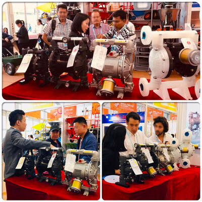 Pompa Diafragma Beroperasi Udara dengan Tekanan Terendah 7,25 Psi Laju Aliran Maksimum 150 GPM dan Desain Tahan Korosi